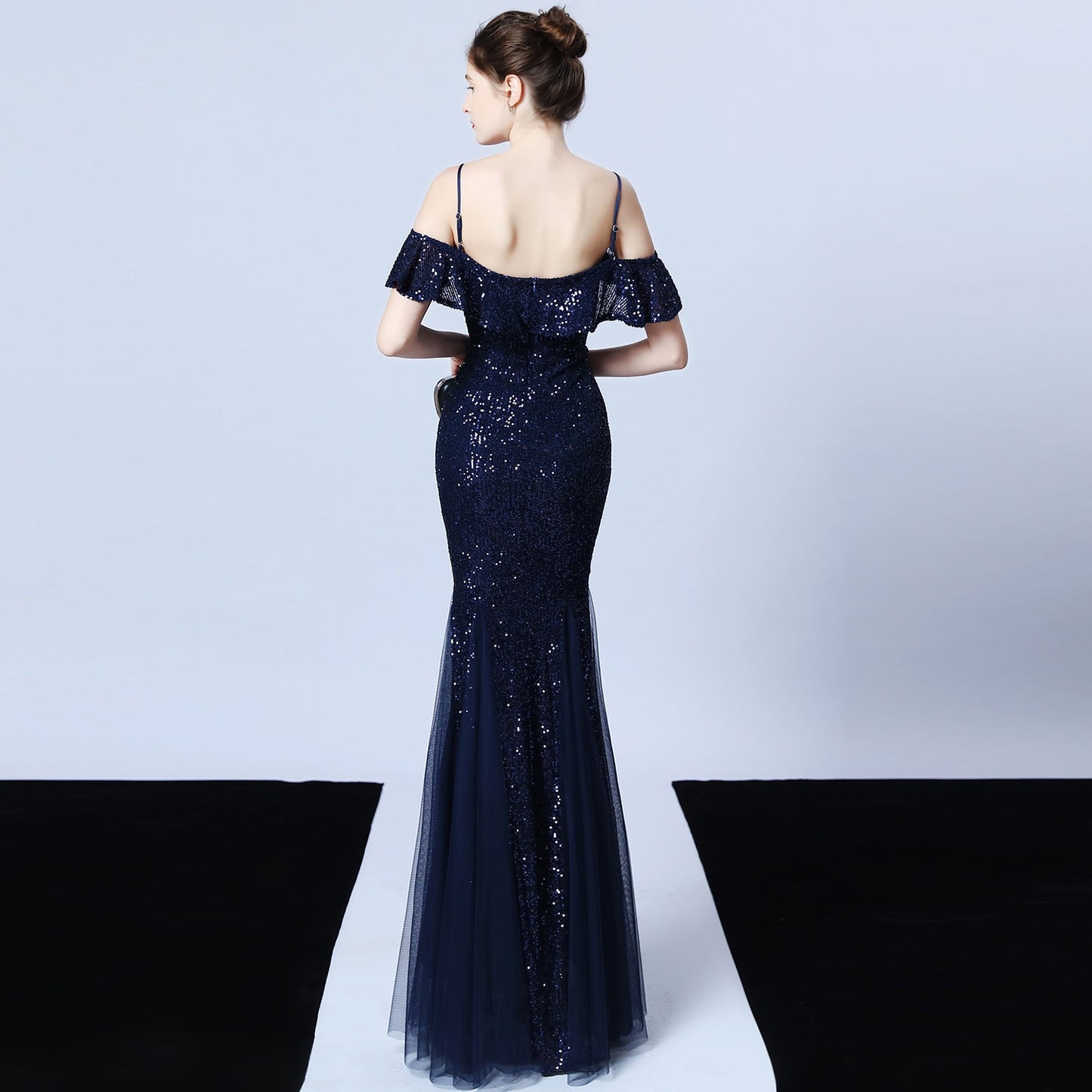 Silk Thread Fringe Beaded Formal Dresses