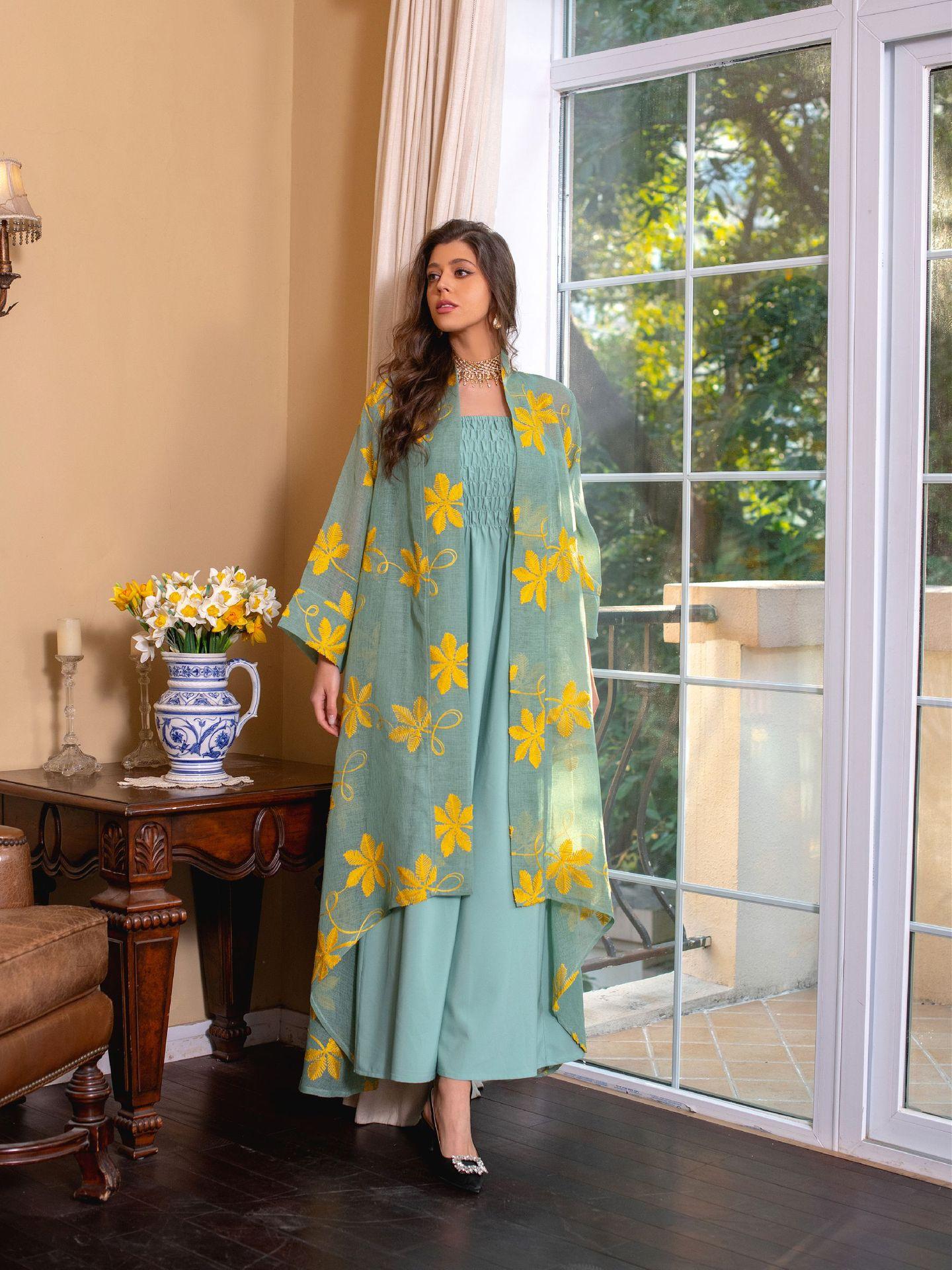 2pcs Inner Dress with Cardigan