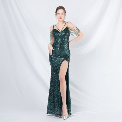 Long Halter Formal Dress
