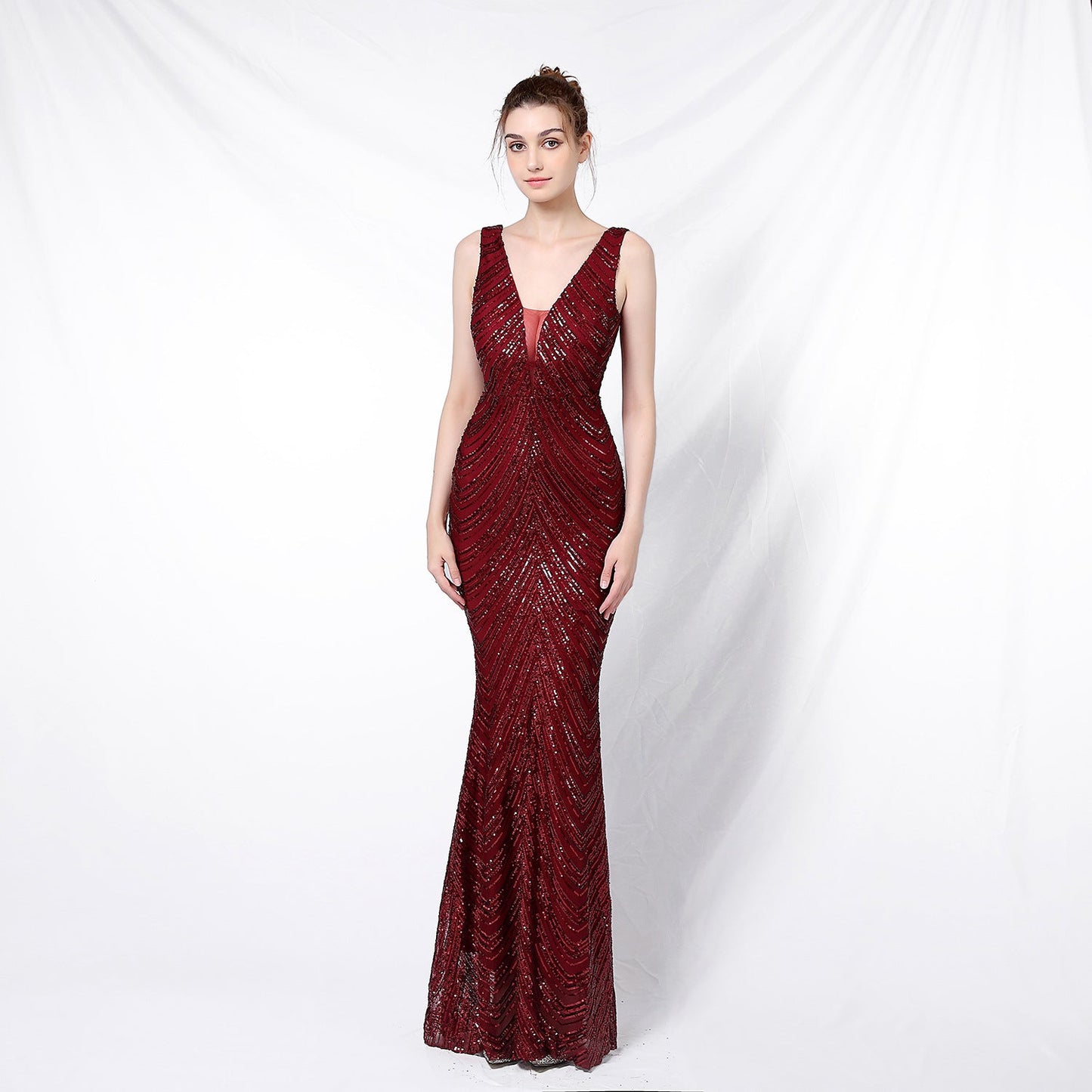 Sequin Fishtail Formal Dress