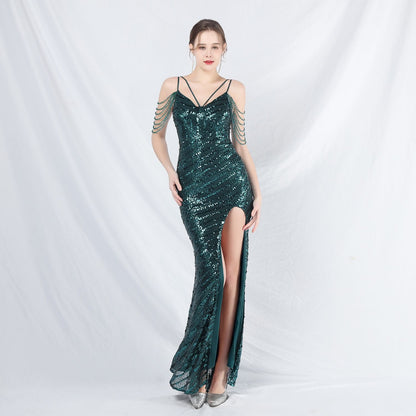 Long Halter Formal Dress