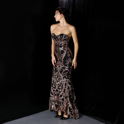 Sequined Formal Dresses with Short Front and Long Back