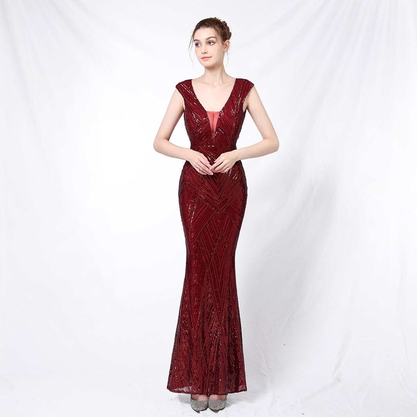 Sequin Fishtail Formal Dress