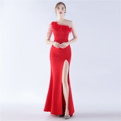 Exhibition and Wedding Evening Formal Gown