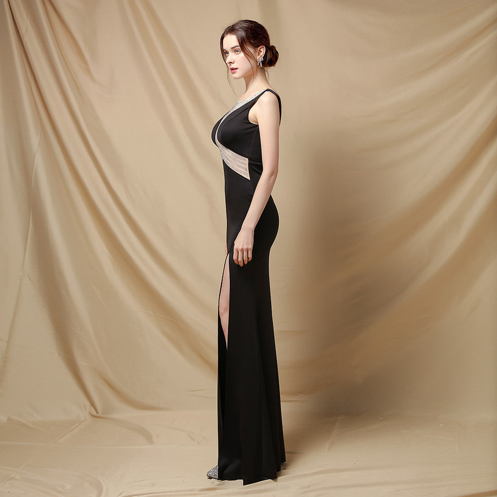 Long Fishtail Neck Formal Dresses