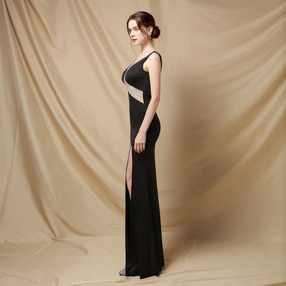 Long Fishtail Neck Formal Dresses