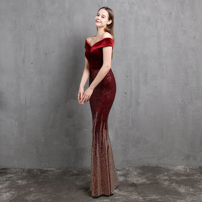 One Shoulder Fishtail Formal Dress