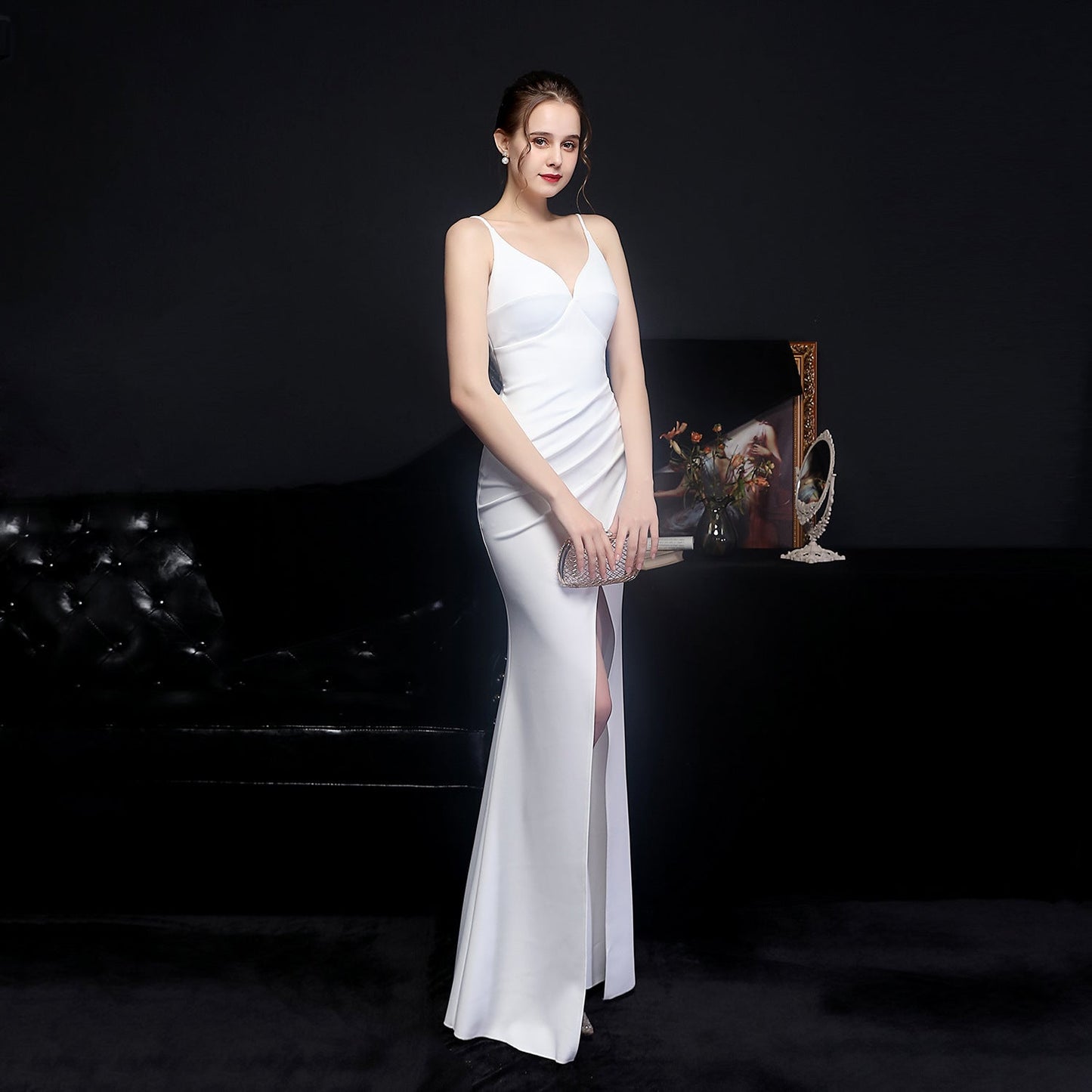 Long Halter Formal Dress