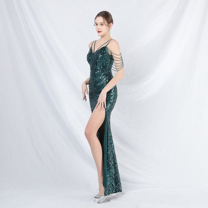 Long Halter Formal Dress