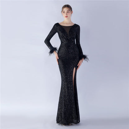 Long Sleeve Formal Dress