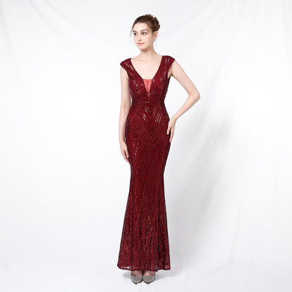 Sequin Fishtail Formal Dress