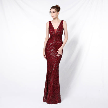 Sequin Fishtail Formal Dress