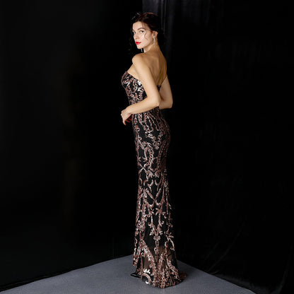 Sequined Formal Dresses with Short Front and Long Back
