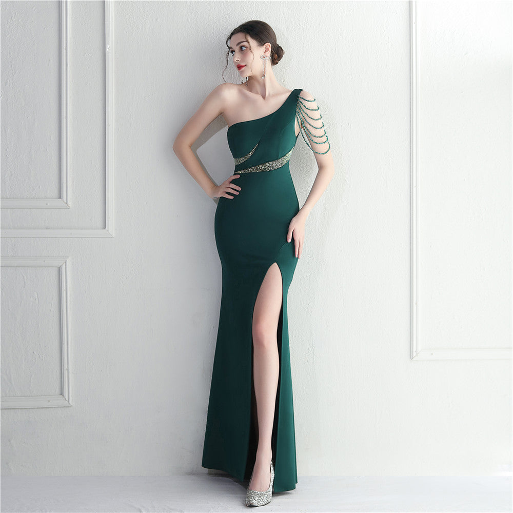 One Shoulder Long Formal Dress