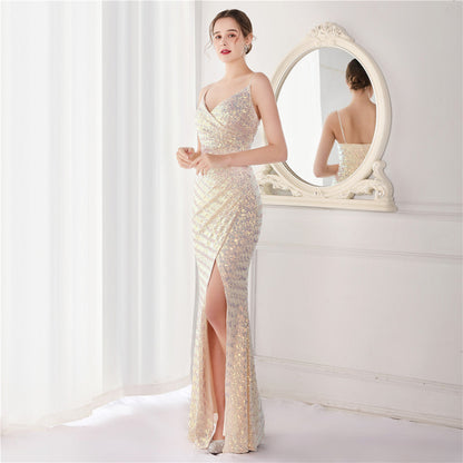 Sequin Fishtail Formal Dress