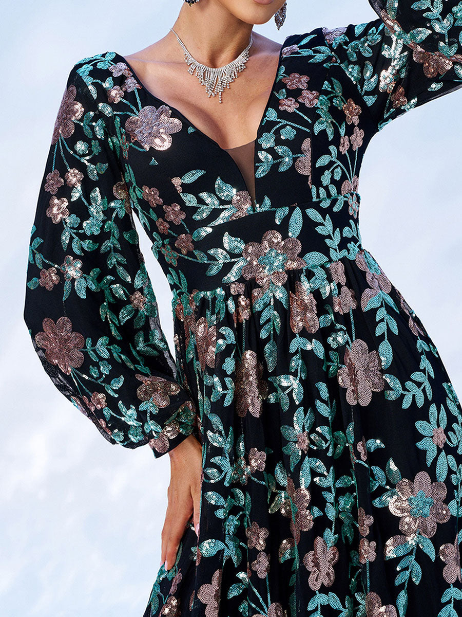 V-Neck Backless Tulle Apricot Prom Dress