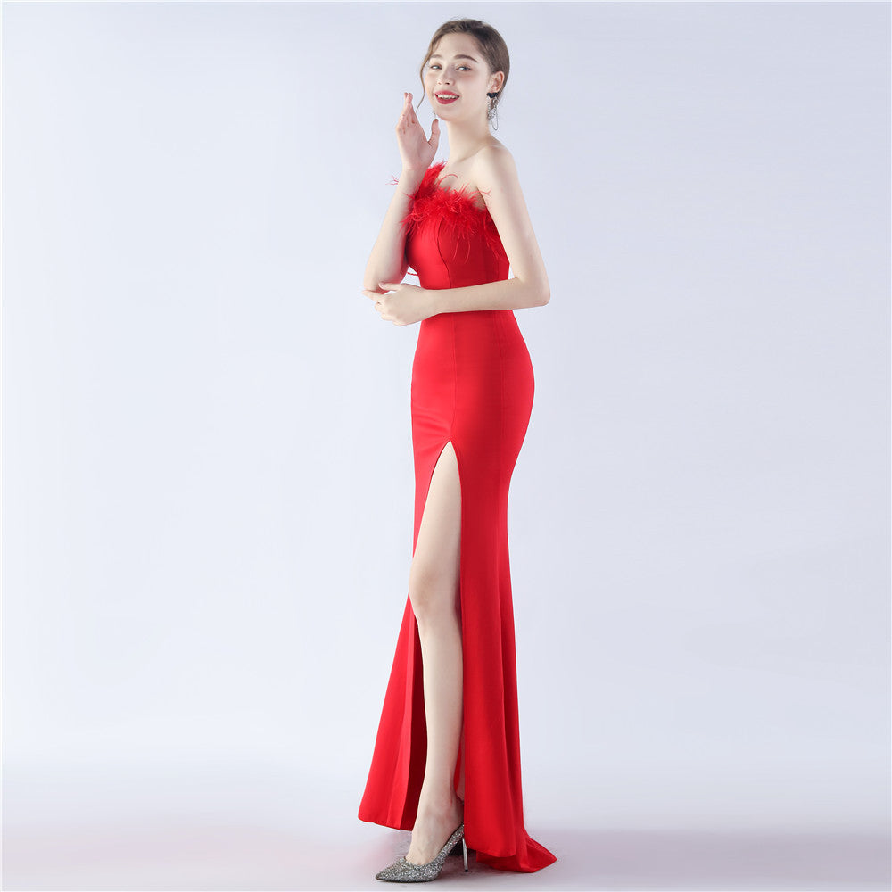 Exhibition and Wedding Evening Formal Gown