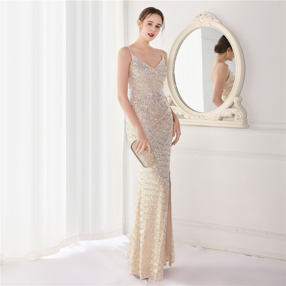 Sequin Fishtail Formal Dress