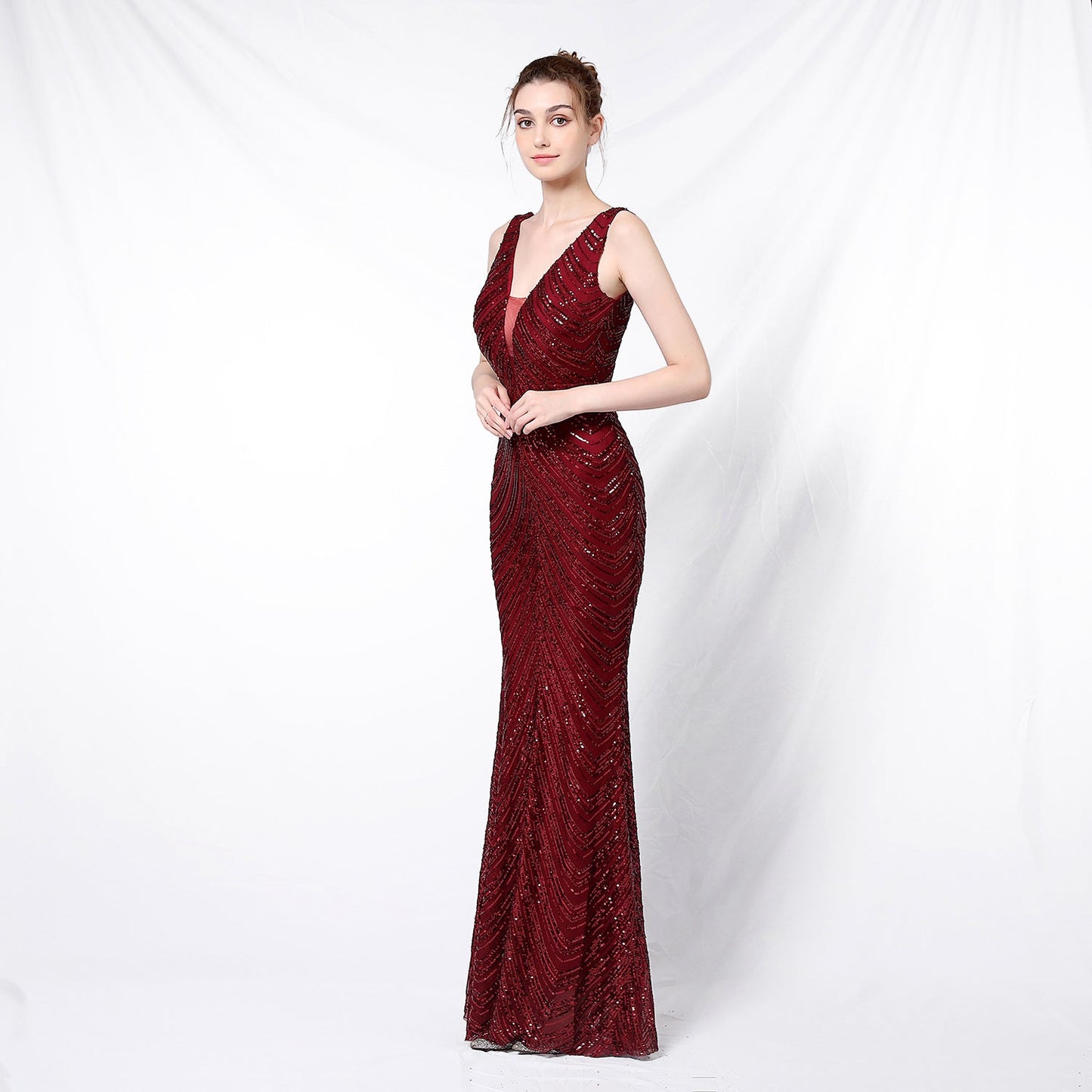 Sequin Fishtail Formal Dress