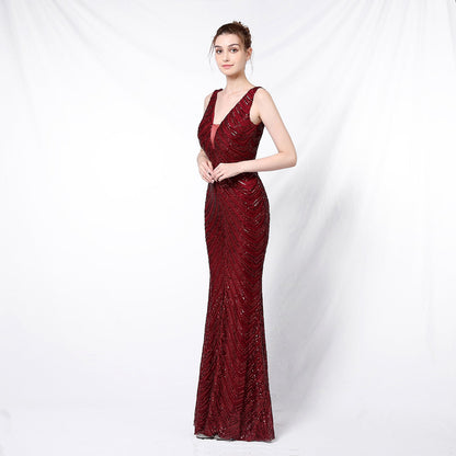Sequin Fishtail Formal Dress