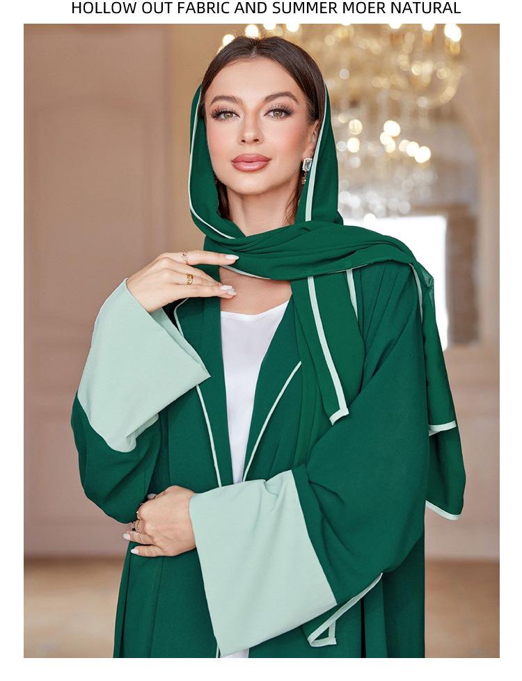 2pcs Set  Cardigan with Hijab