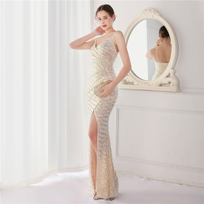 Sequin Fishtail Formal Dress