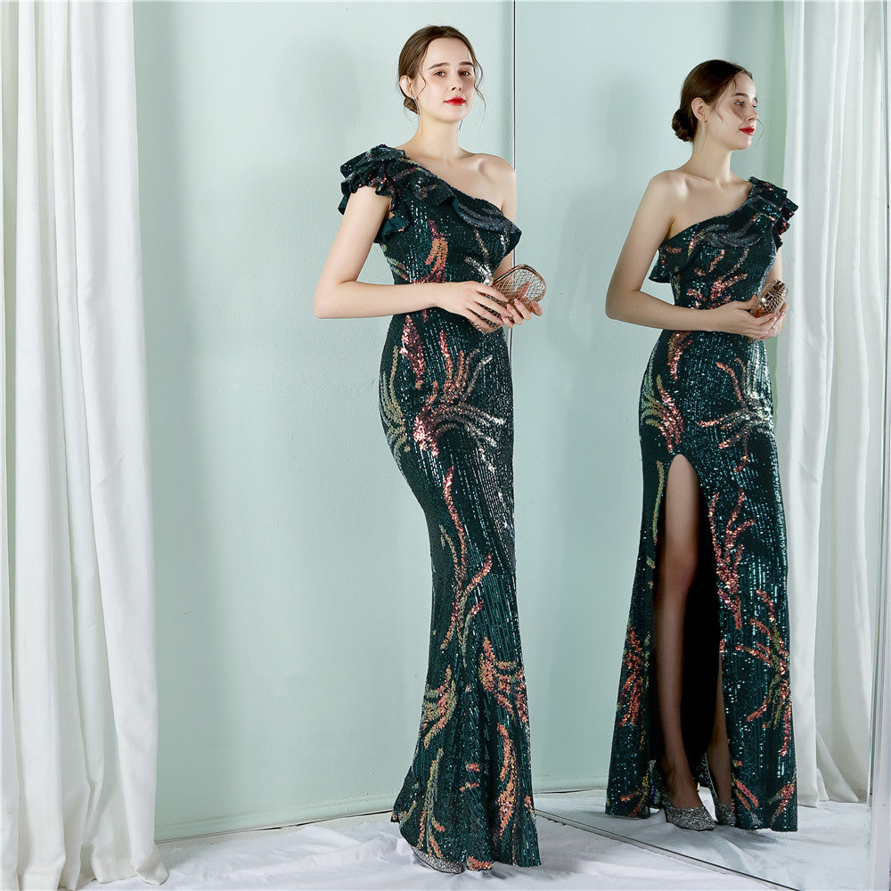 One Shoulder Formal Dress