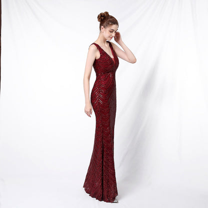 Sequin Fishtail Formal Dress