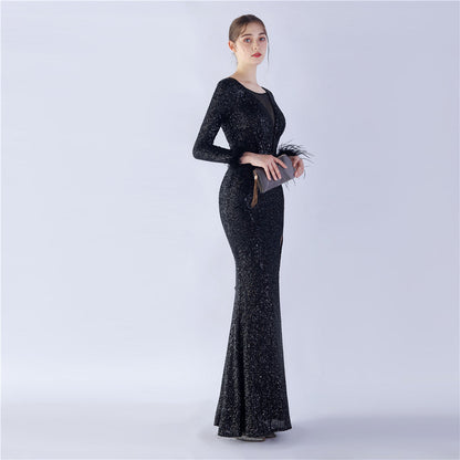 Long Sleeve Formal Dress