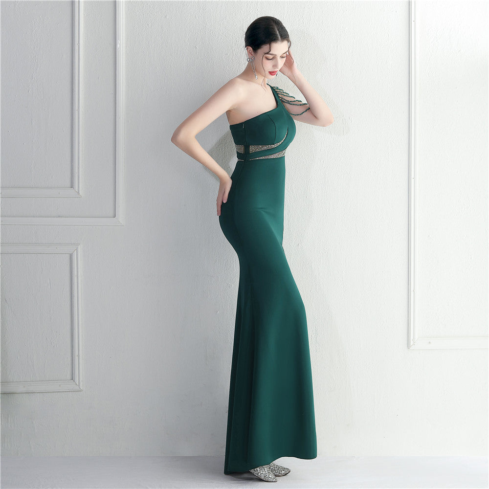 One Shoulder Long Formal Dress