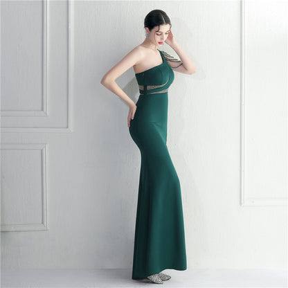 One Shoulder Long Formal Dress