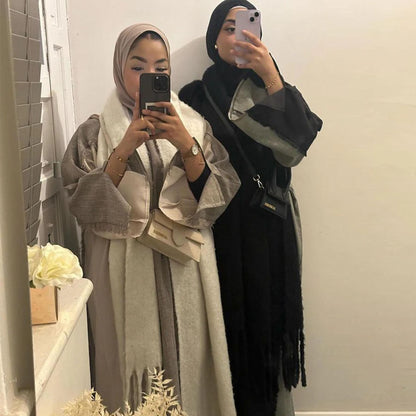 Stylish Patchwork Robe - Cardigan and Dress Style