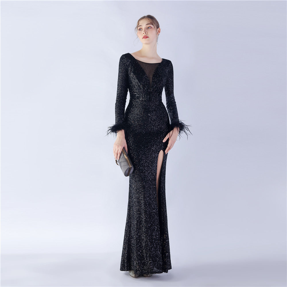 Long Sleeve Formal Dress