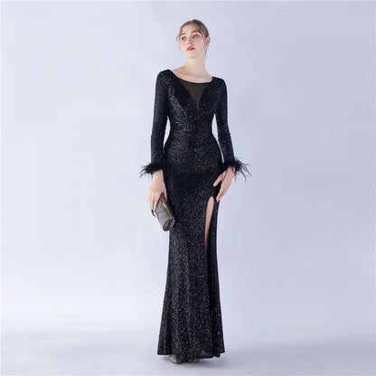 Long Sleeve Formal Dress