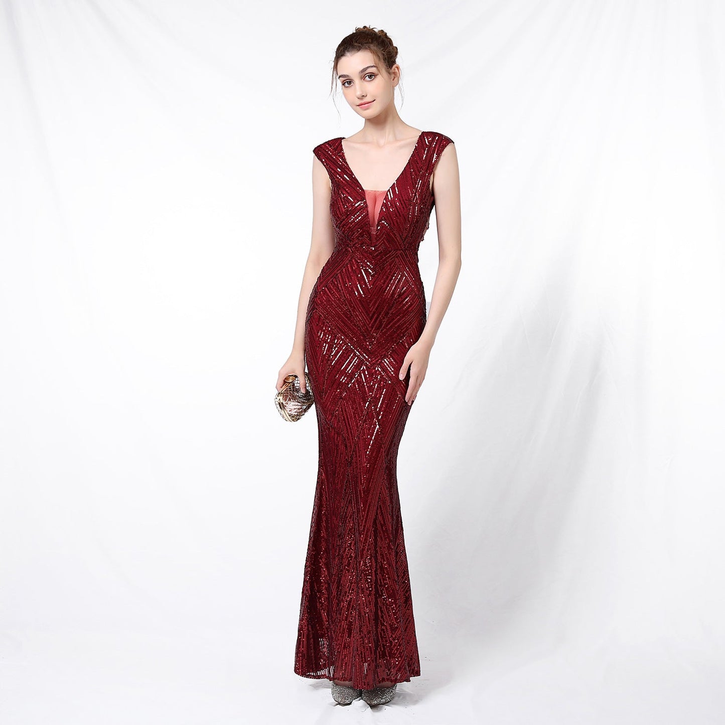 Sequin Fishtail Formal Dress