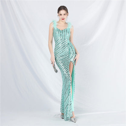 Side split formal dress