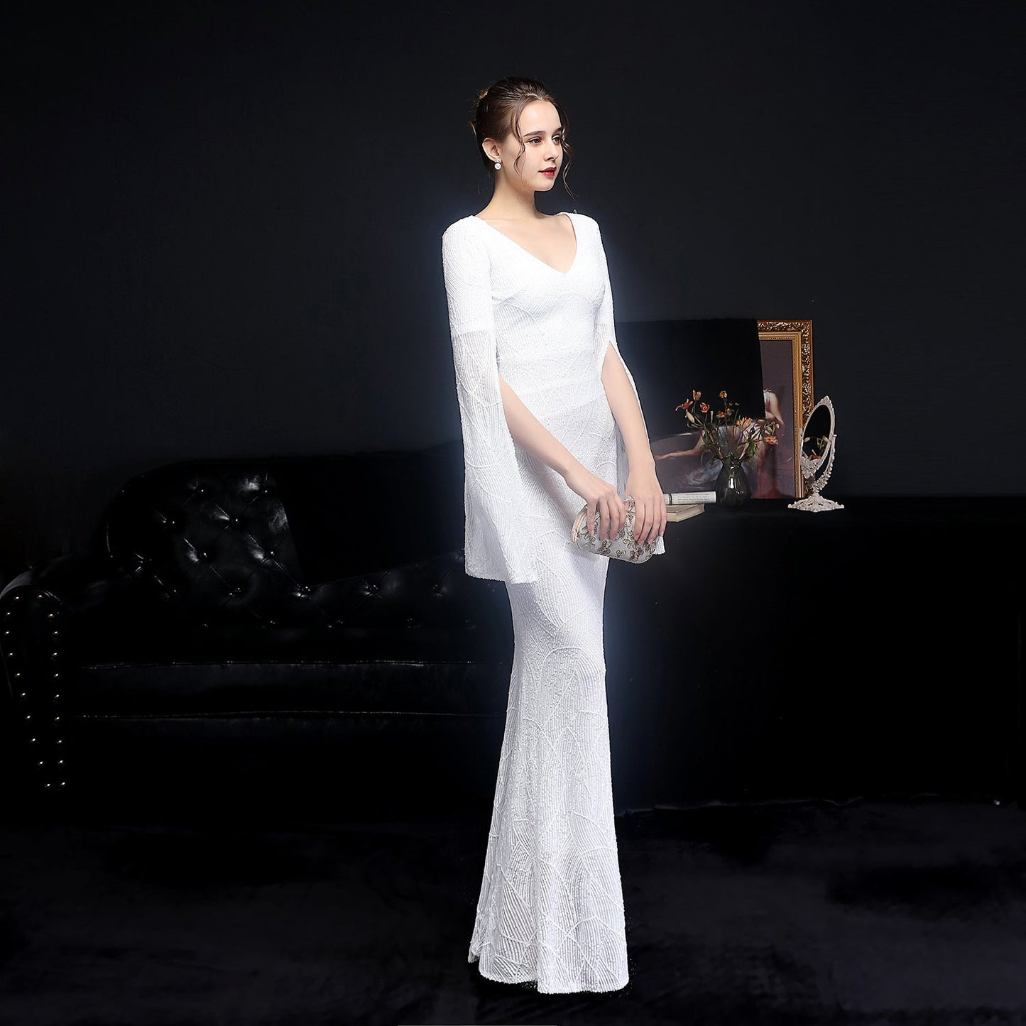 Sequin Long Formal Gown