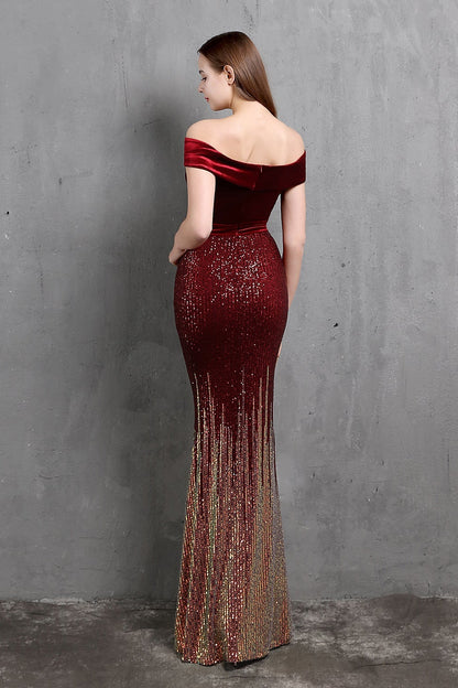 One Shoulder Fishtail Formal Dress