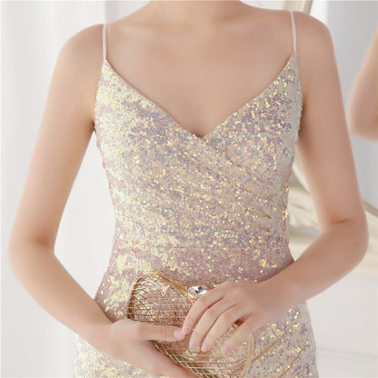 Sequin Fishtail Formal Dress