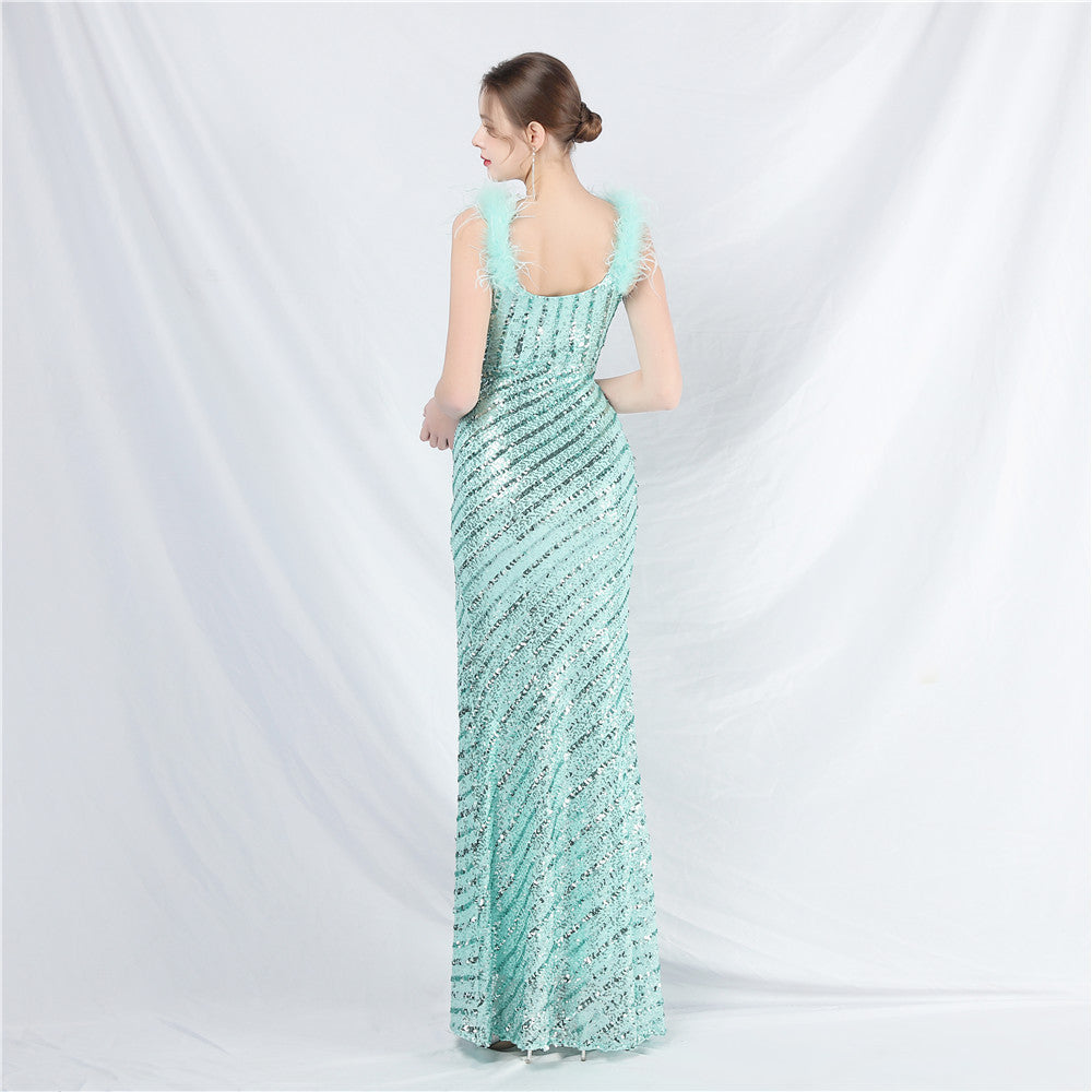 Side split formal dress