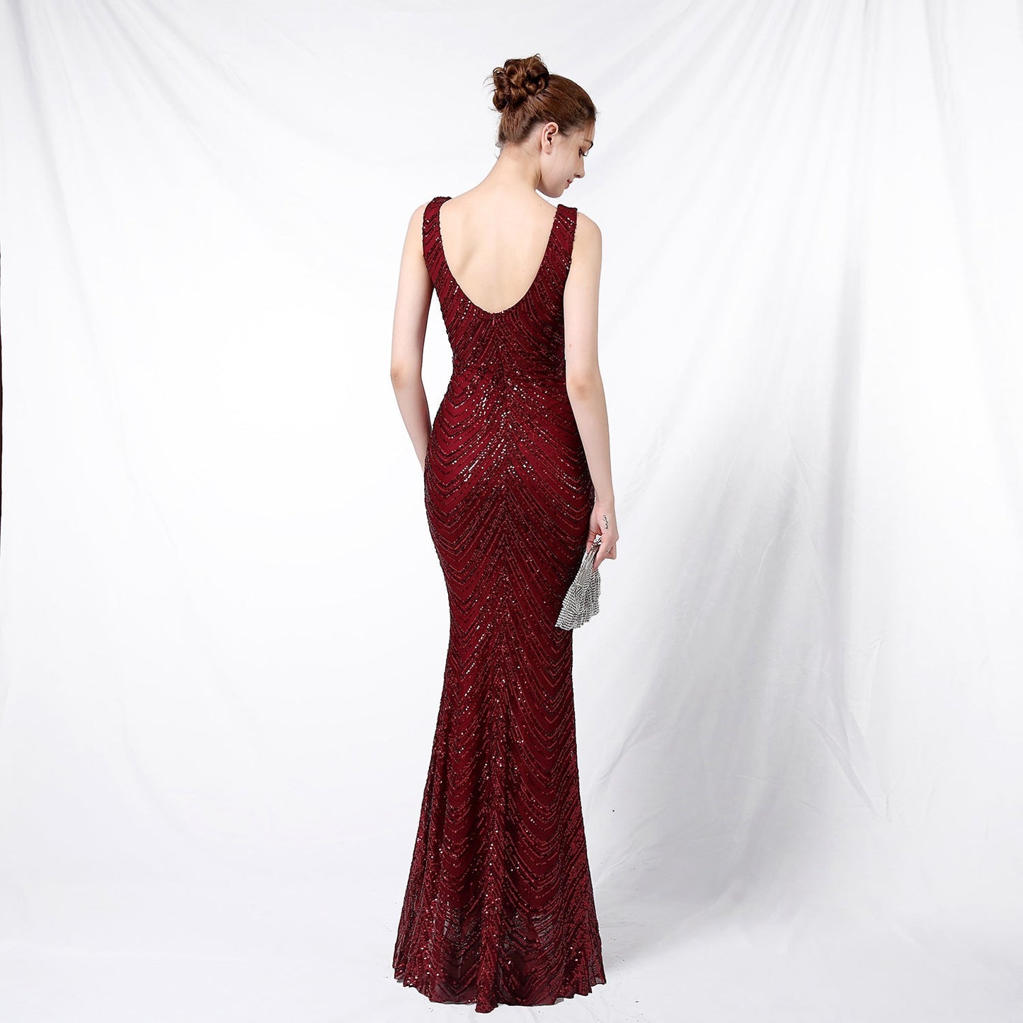 Sequin Fishtail Formal Dress