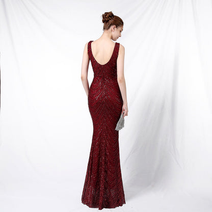 Sequin Fishtail Formal Dress