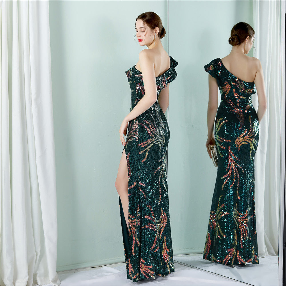 One Shoulder Formal Dress