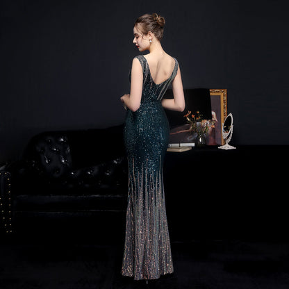 Sleeveless Sequin Formal Dress