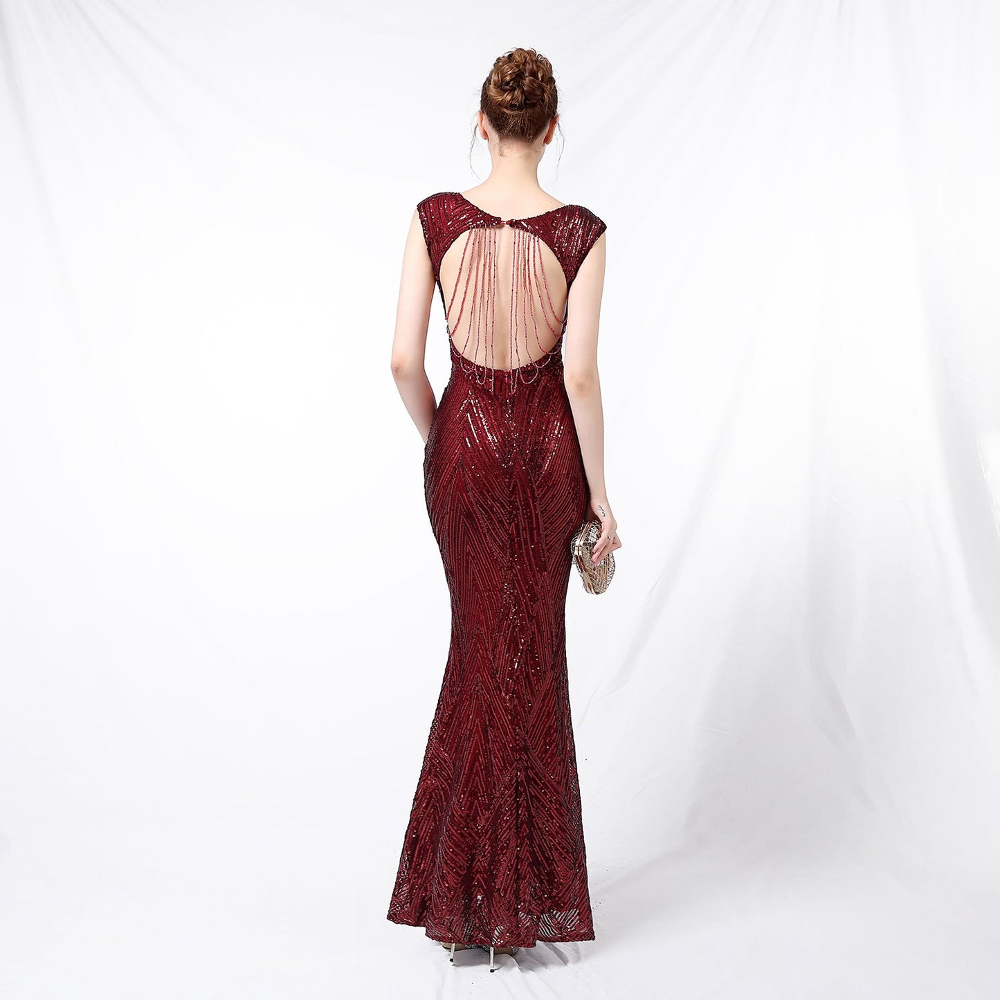 Sequin Fishtail Formal Dress