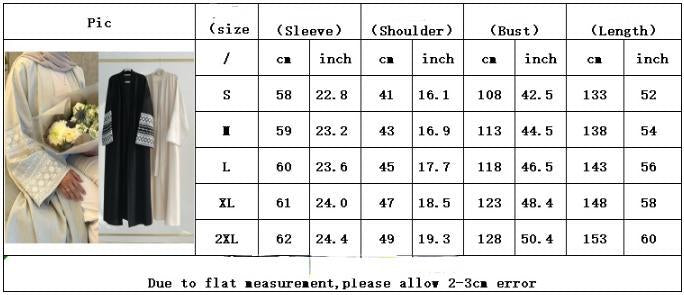 Embroidered Elegant Cardigan Robe