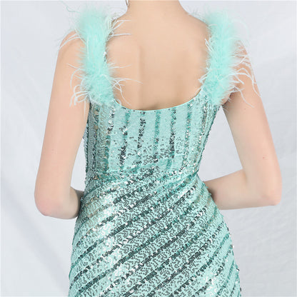 Side split formal dress
