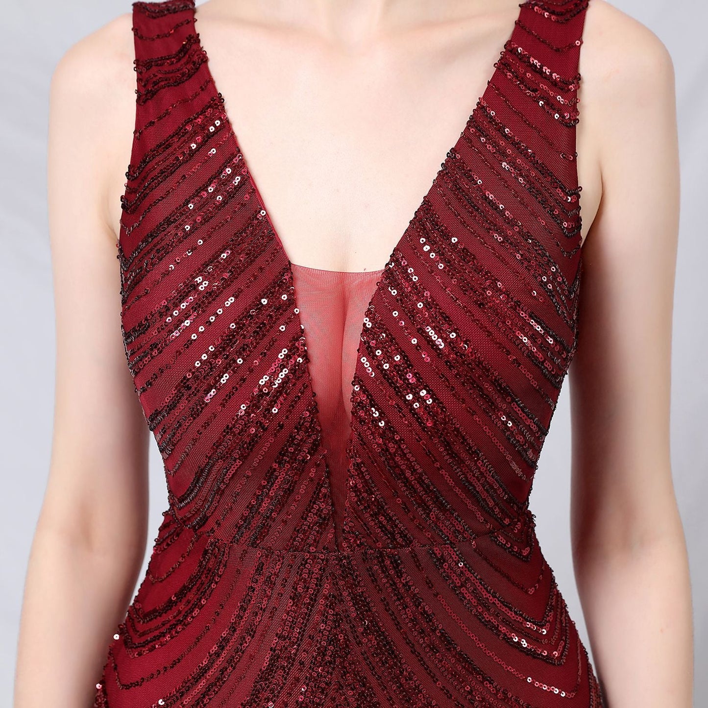 Sequin Fishtail Formal Dress