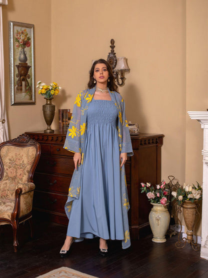 2pcs Inner Dress  with Cardigan