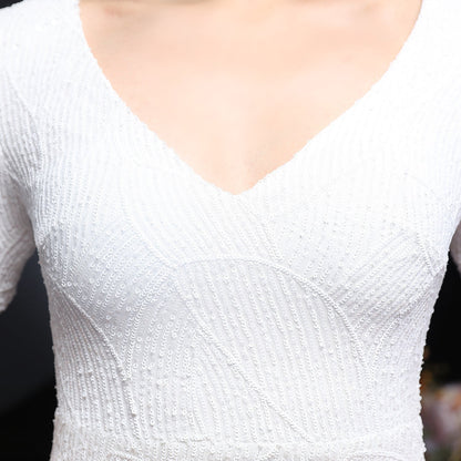 Sequin Long Formal Gown